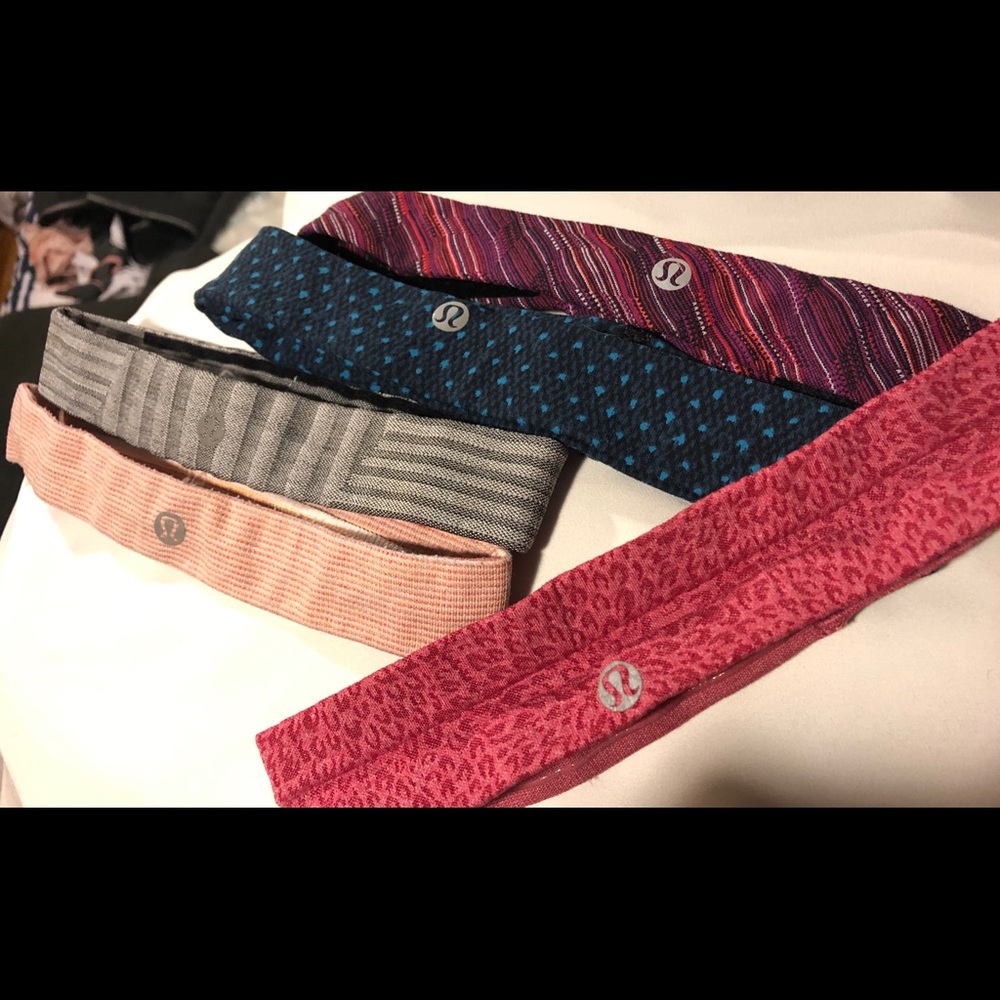 Lululemon headbands, set of 5